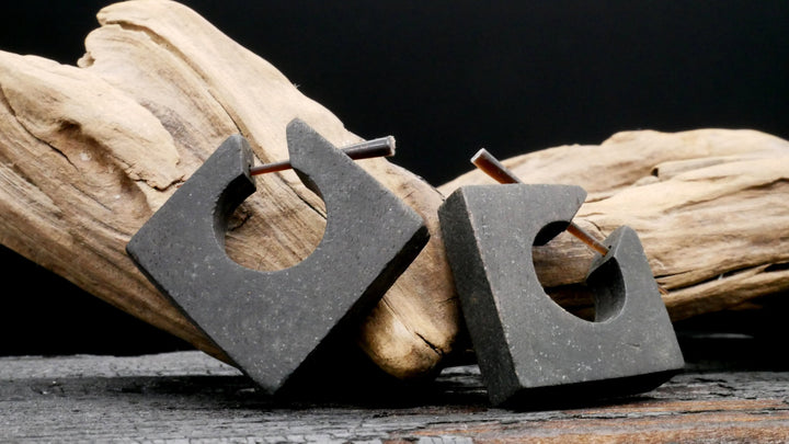 Ohrringe aus Holz Handarbeit - II-8