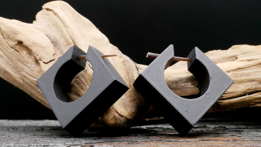 Ohrringe aus Holz Handarbeit - II-8