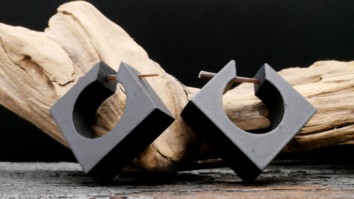 Ohrringe aus Holz Handarbeit - II-8