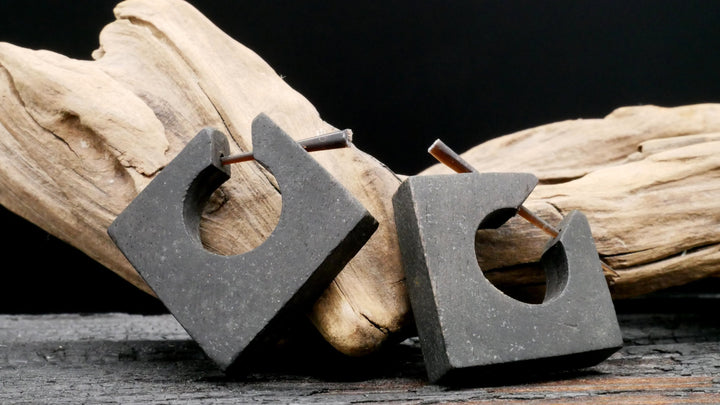 Ohrringe aus Holz Handarbeit - II-8