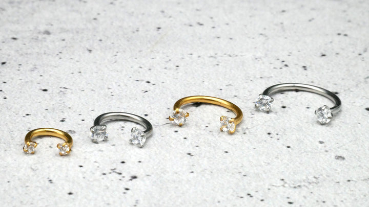 Piercing/Hufeisen Circular Barbell Chirurgenstahl - 1F/19