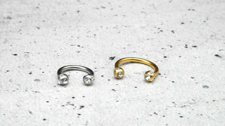 Piercing/Hufeisen Circular Barbell Chirurgenstahl - 1F/19