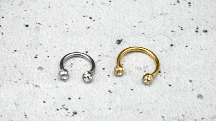 Piercing/Hufeisen Circular Barbell Chirurgenstahl - 1F/19