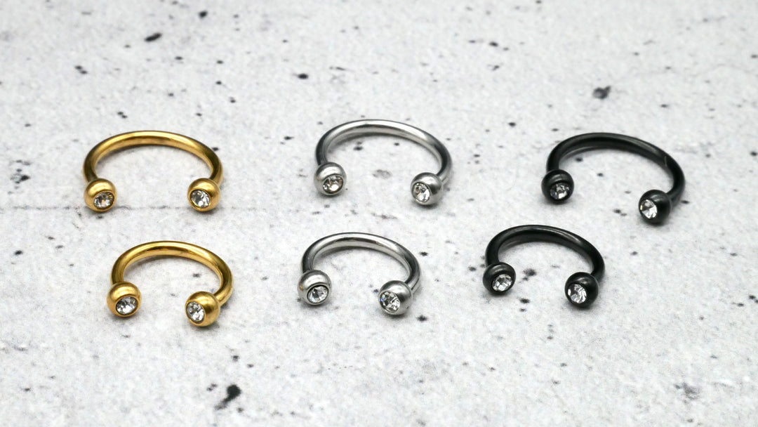 Piercing/Hufeisen Circular Barbell Chirurgenstahl - 1F/19