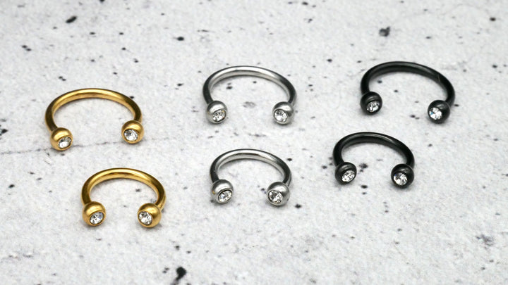 Piercing/Hufeisen Circular Barbell Chirurgenstahl - 1F/19