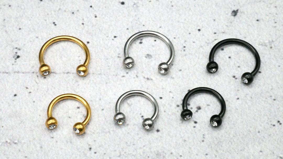 Piercing/Hufeisen Circular Barbell Chirurgenstahl - 1F/19