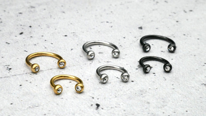 Piercing/Hufeisen Circular Barbell Chirurgenstahl - 1F/19