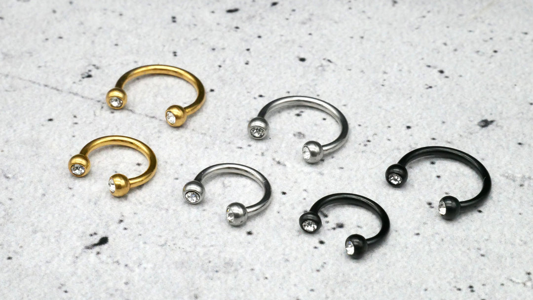 Piercing/Hufeisen Circular Barbell Chirurgenstahl - 1F/19