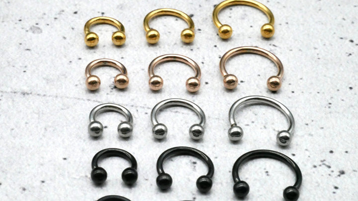 Piercing/Hufeisen Circular Barbell Chirurgenstahl - 1A/19