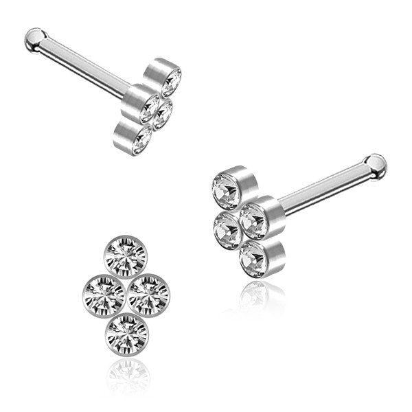 Nasenstecker Chirurgenstahl Gold Silber - 1G/01