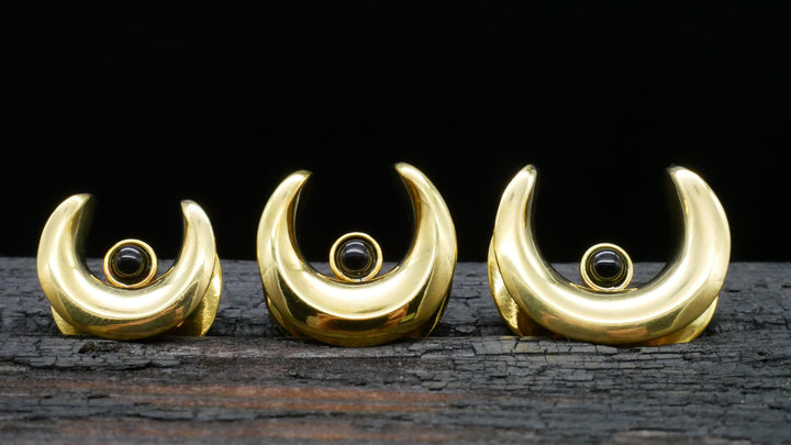 1x Saddle Plug aus Messing Onyx - G2