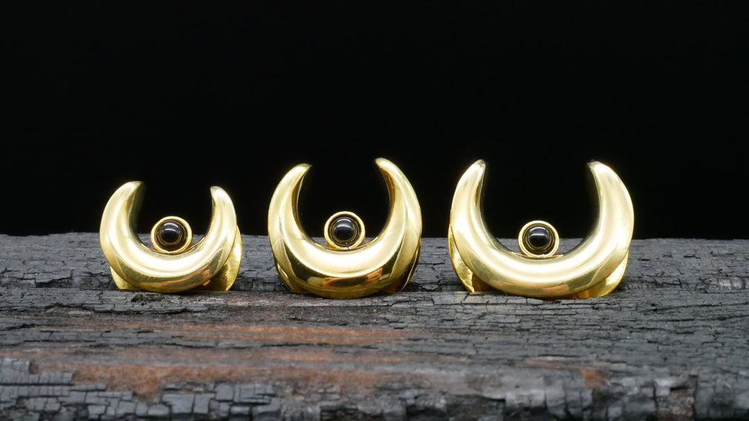 1x Saddle Plug aus Messing Onyx - G2