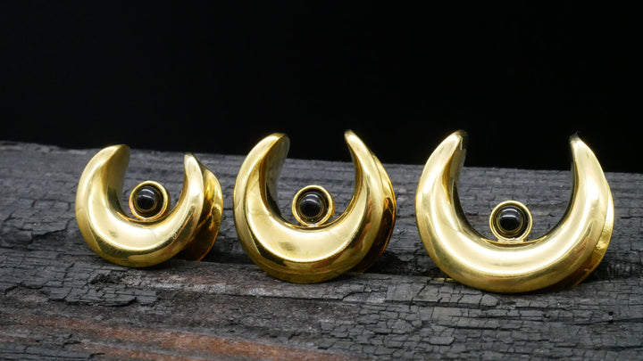 1x Saddle Plug aus Messing Onyx - G2