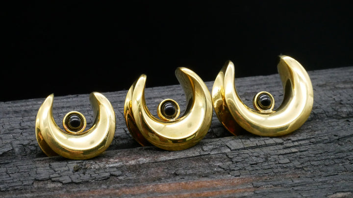 1x Saddle Plug aus Messing Onyx - G2