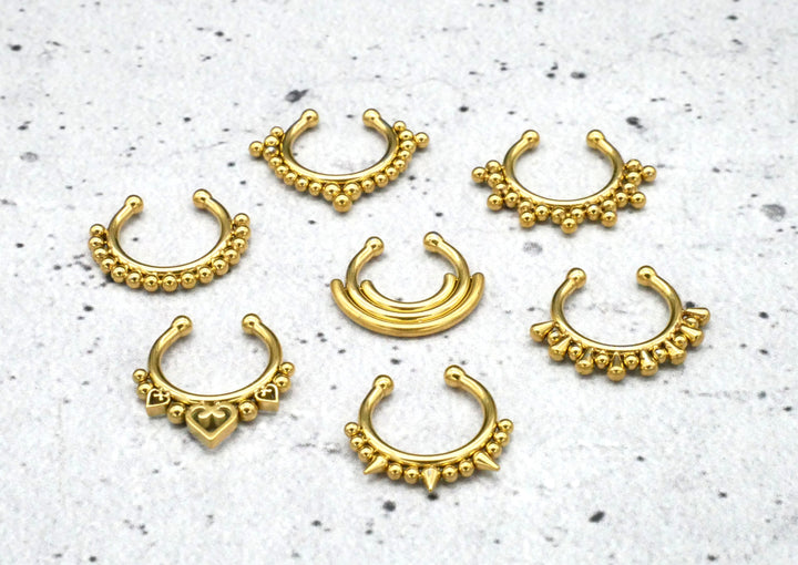 Fake Piercing Septum Chirurgenstahl - 1O/11