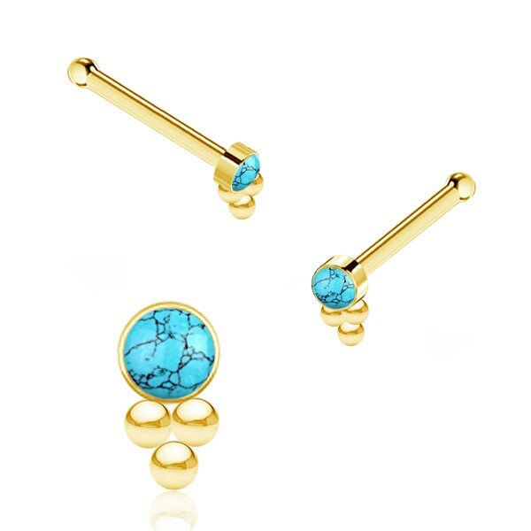 Piercing/Nasenstecker Chirurgenstahl Gold - 1G/02