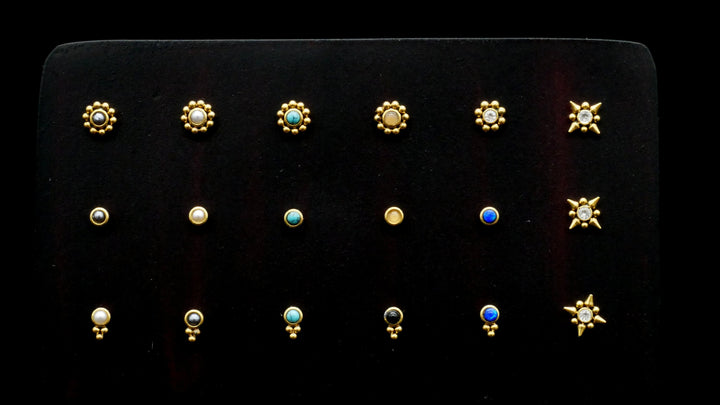 Piercing/Nasenstecker Chirurgenstahl Gold - 1G/02