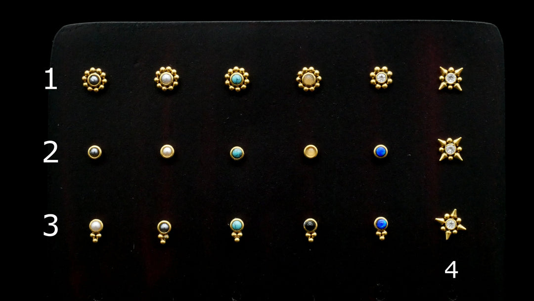 Piercing/Nasenstecker Chirurgenstahl Gold - 1G/02