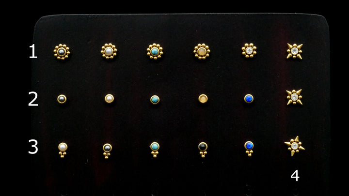 Piercing/Nasenstecker Chirurgenstahl Gold - 1G/02