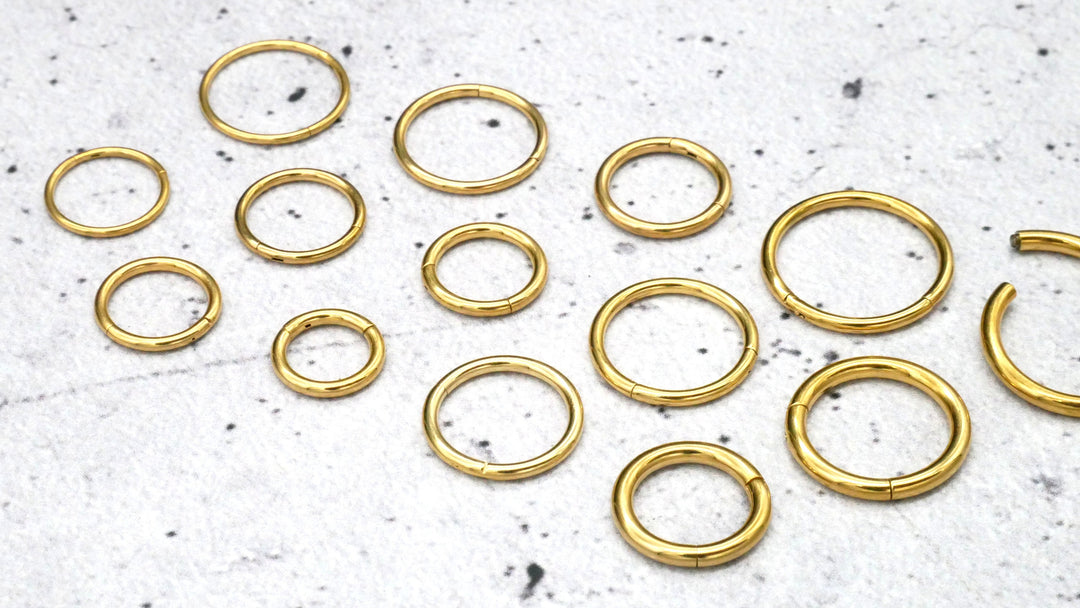 Gold Piercing Ring Chirurgenstahl - 1A/03