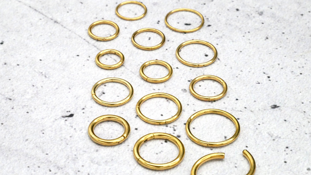 Gold Piercing Ring Chirurgenstahl - 1A/03