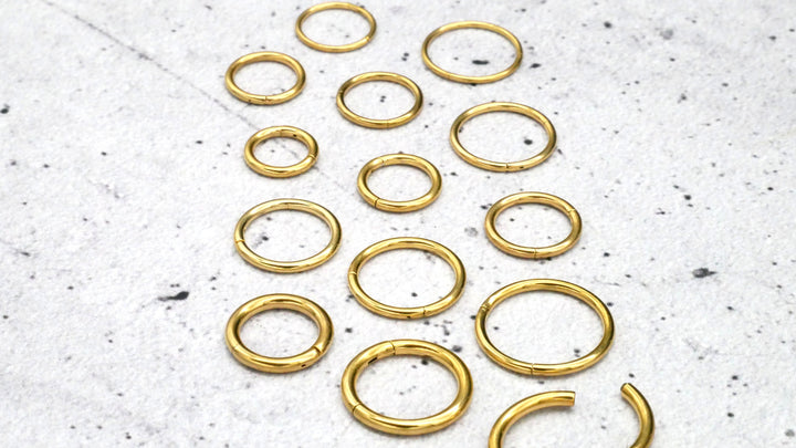 Gold Piercing Ring Chirurgenstahl - 1A/03