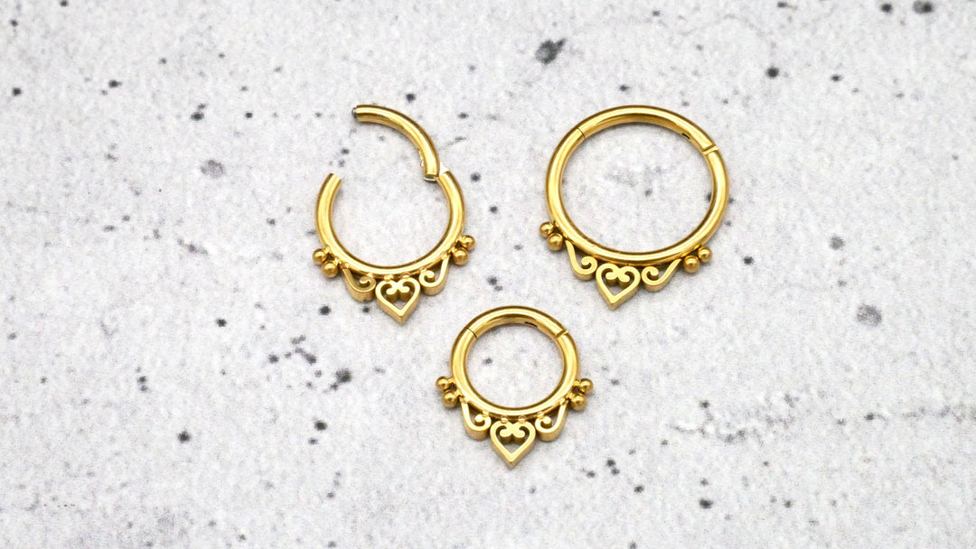 Piercing Ring Septum Chirurgenstahl 1,2mm 16g - 1A/07