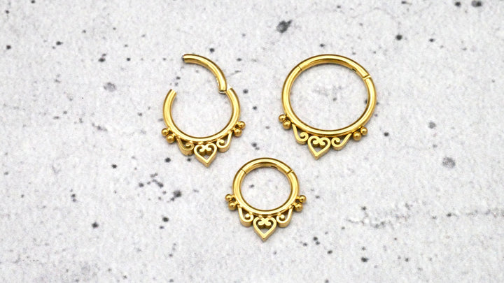 Piercing Ring Septum Chirurgenstahl 1,2mm 16g - 1A/07