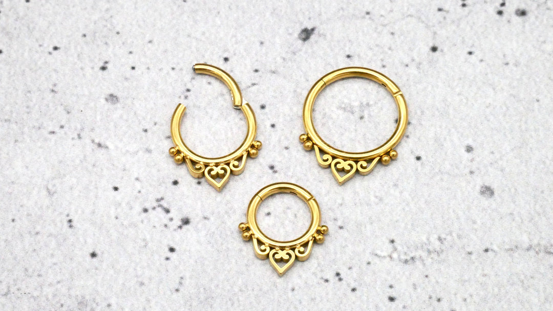 Piercing Ring Septum Chirurgenstahl 1,2mm 16g - 1A/07