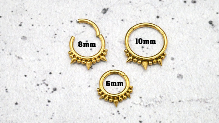 Piercing Ring Septum Chirurgenstahl 1,2mm 16g - 1A/11