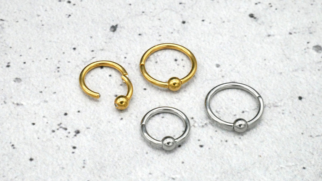 Piercing Ring Septum Chirurgenstahl 1,2mm 16g - 1A/10