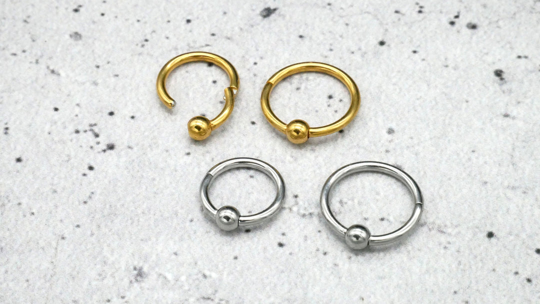 Piercing Ring Septum Chirurgenstahl 1,2mm 16g - 1A/10