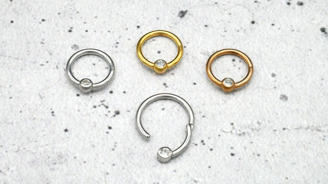 Piercing Ring Septum Chirurgenstahl 1,2mm 16g - 1A/10
