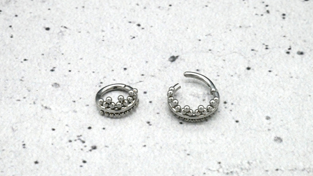 Piercing Ring Nostril Chirurgenstahl 1,2mm 16g - 1A/12