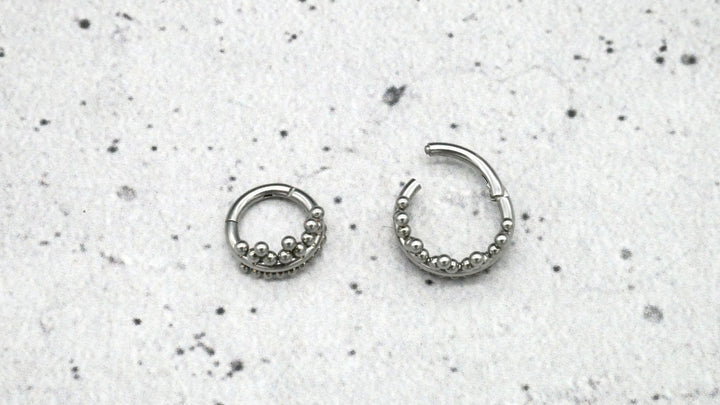 Piercing Ring Nostril Chirurgenstahl 1,2mm 16g - 1A/12