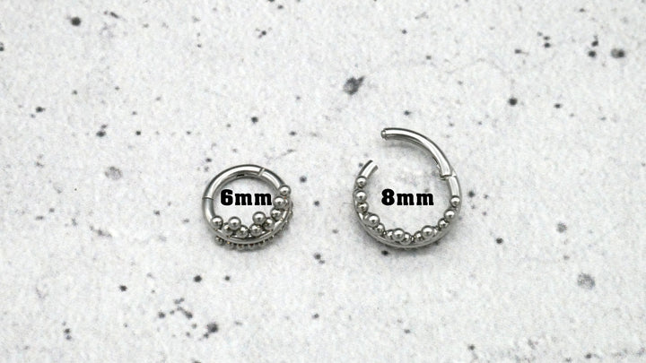 Piercing Ring Nostril Chirurgenstahl 1,2mm 16g - 1A/12
