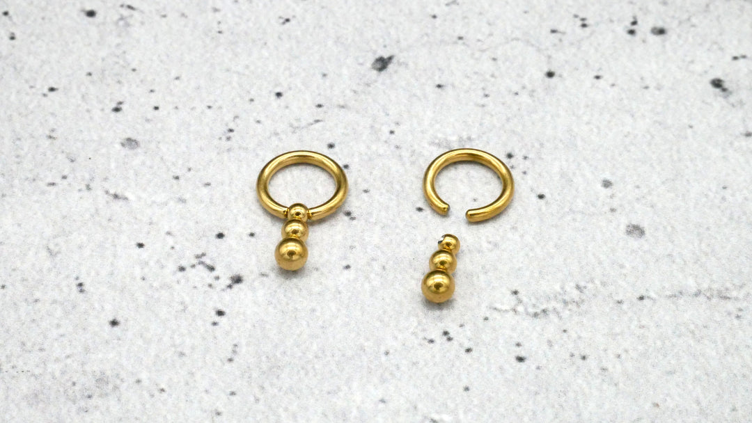Ohrring/Piercing Chirurgenstahl - 1K/18