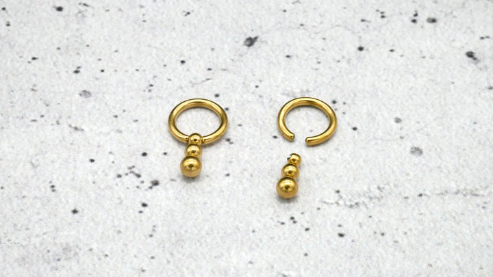 Ohrring/Piercing Chirurgenstahl - 1K/18