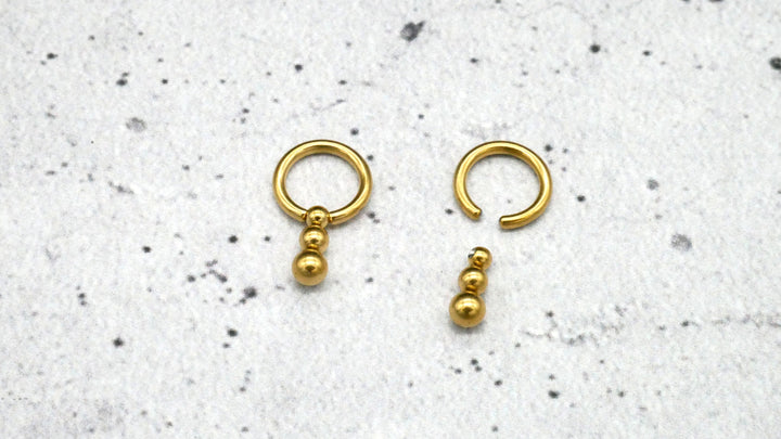 Ohrring/Piercing Chirurgenstahl - 1K/18