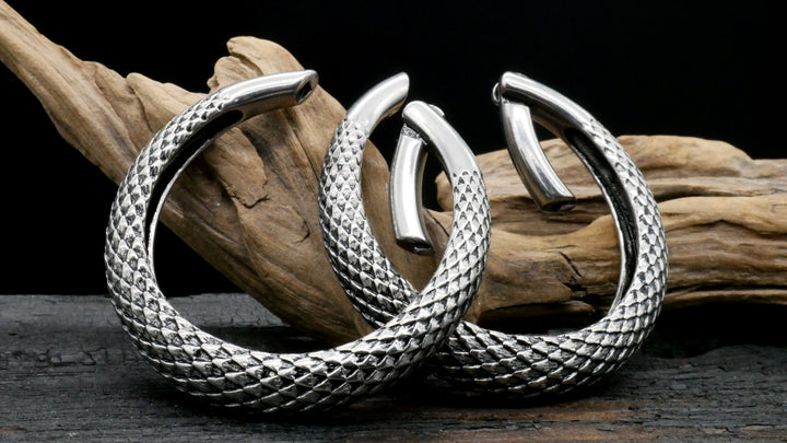 Paar Ohrgewichte Gold Silber 6mm - EE-1