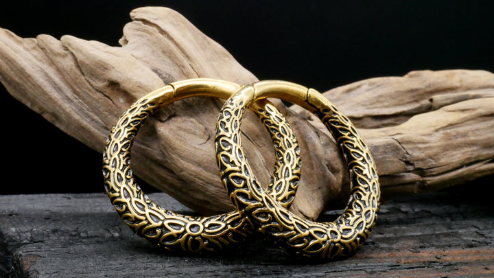 Paar Ohrgewichte Gold Silber 4mm - EE-1