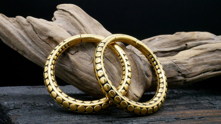 Paar Ohrringe Gold Silber 4mm - EE-1