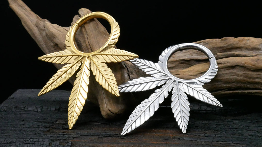 Paar Ohrgewichte Gold Silber 3mm - EE-2