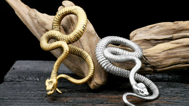 Paar Ohrgewichte Gold Silber 5mm - EE-3