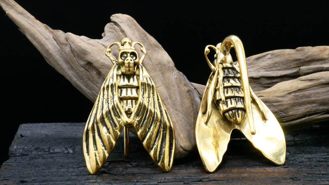 Paar Ohrgewichte Gold Silber 3mm - EE-3