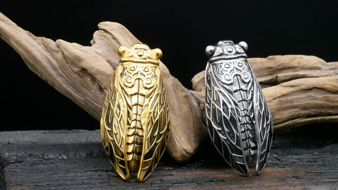 Paar Ohrgewichte Gold Silber 12mm - EE-3