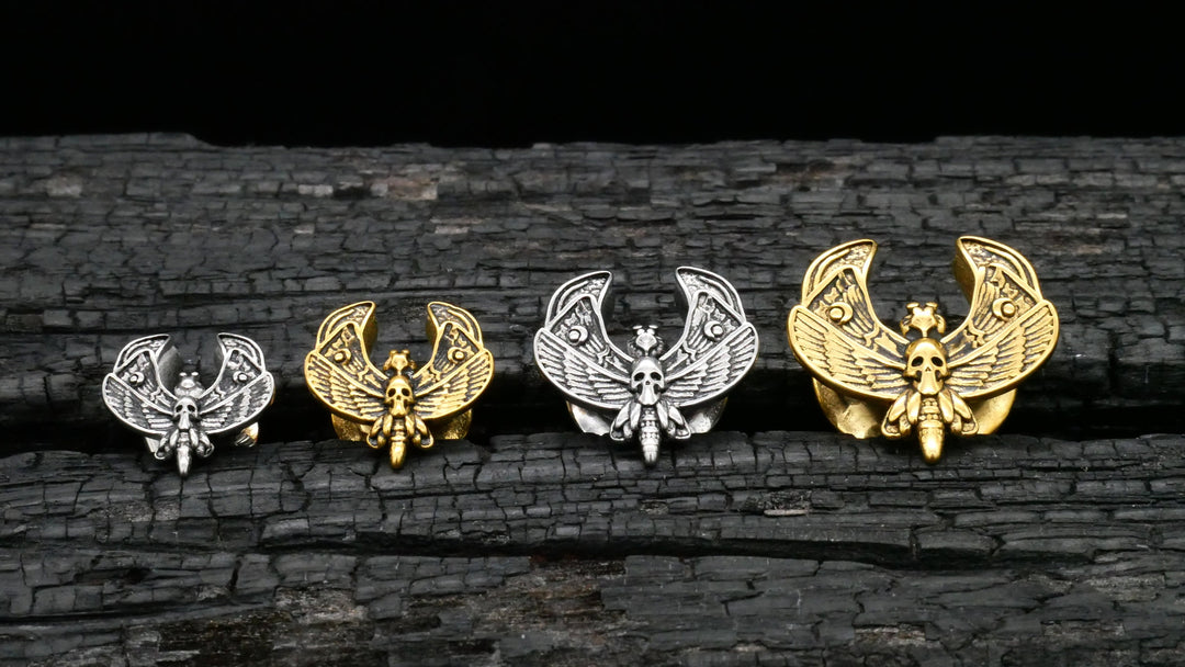 1x Saddle Plug Gold Silber 8-14mm - K3