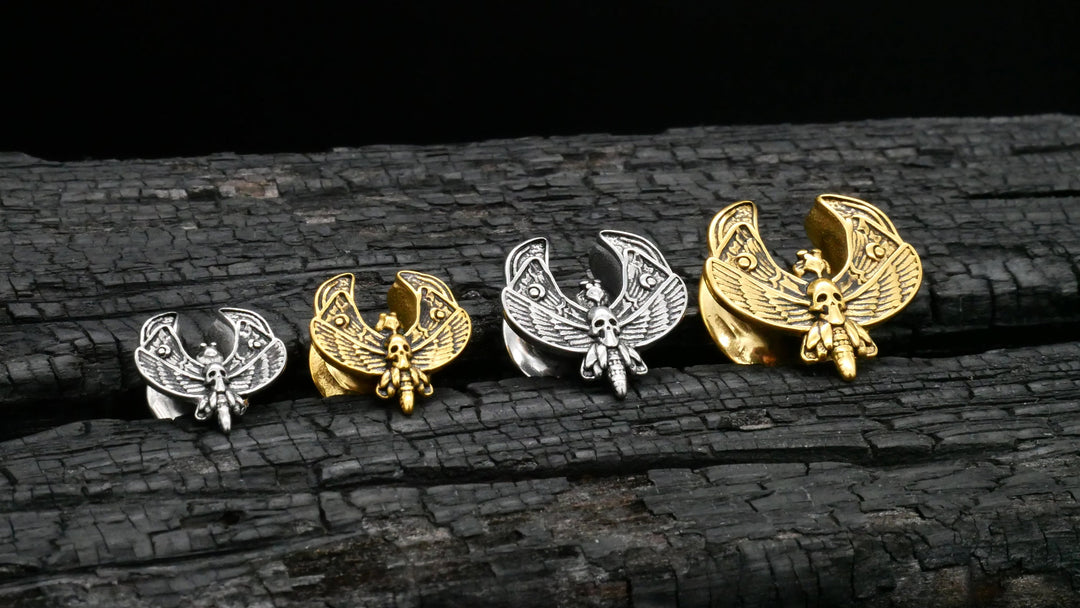 1x Saddle Plug Gold Silber 8-14mm - K3
