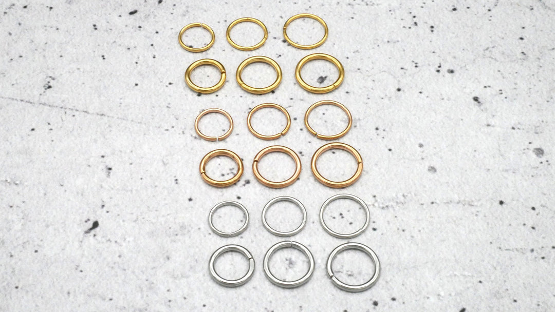 Piercing/Ring/Nostril 0,8mm-1,2mm Chirurgenstahl - 1B/02