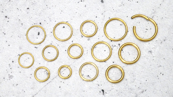 Gold Piercing Ring Chirurgenstahl - 1A/03